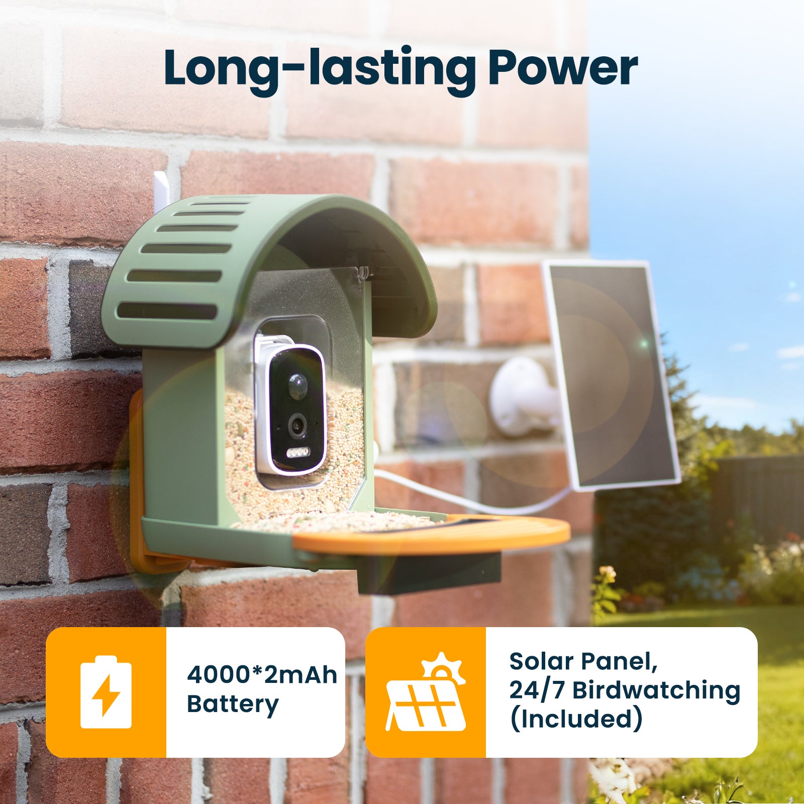 VINGUYS Smart Bird Feeder V-Feeder 2.5K Camera