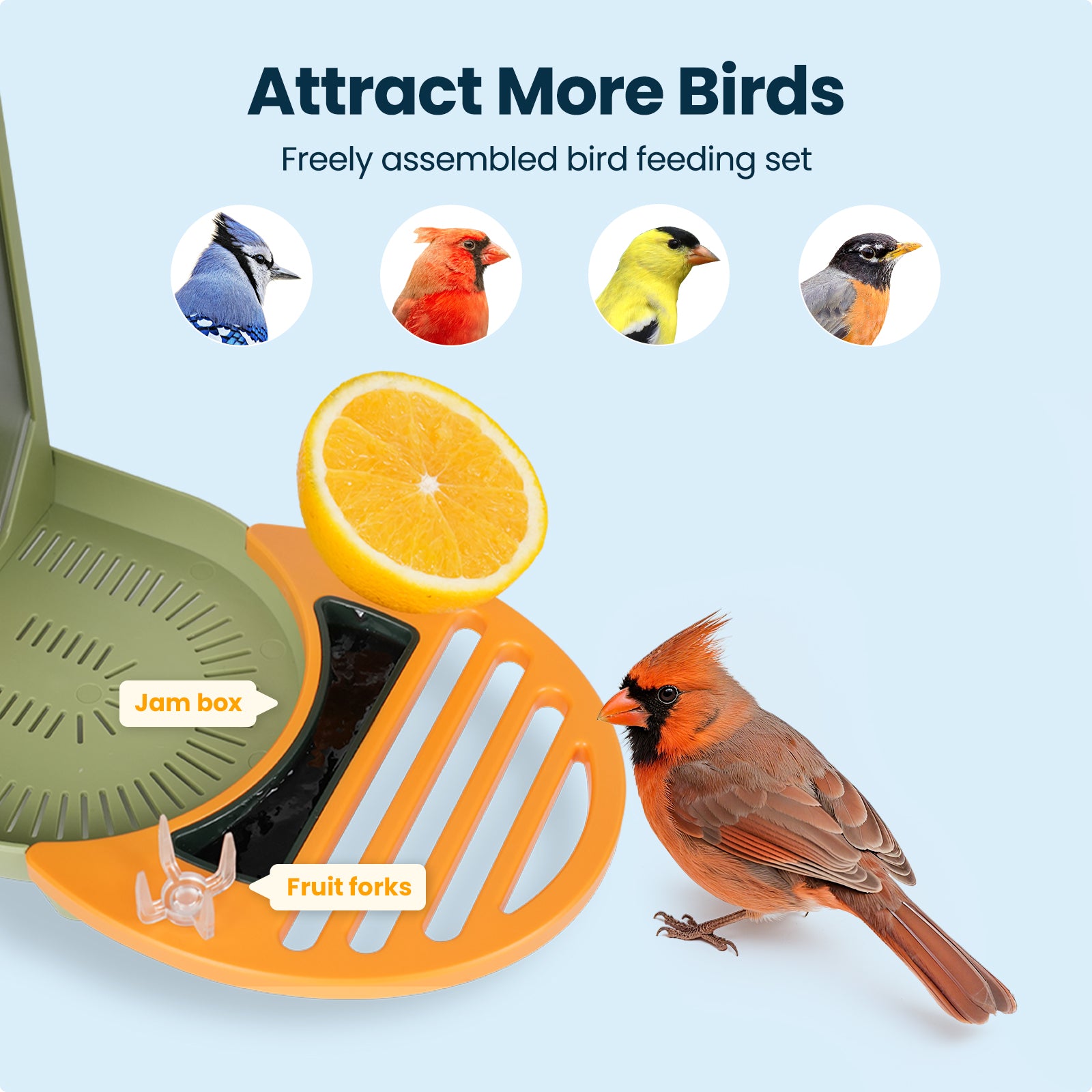 VINGUYS Smart Bird Feeder V-Feeder 2.5K Camera