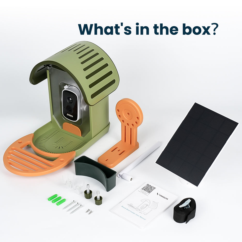 VINGUYS Smart Bird Feeder V-Feeder 2.5K Camera