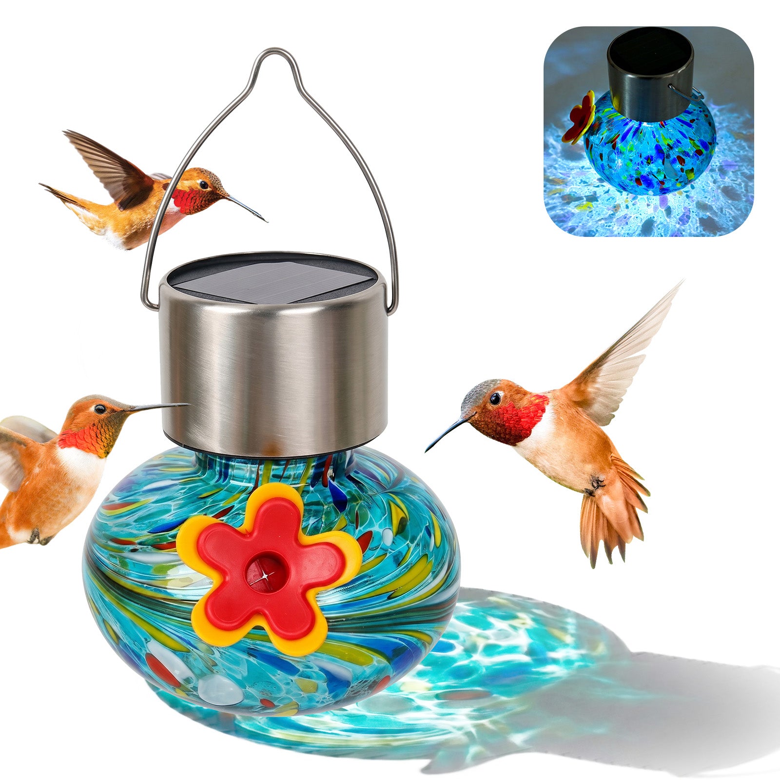 VINGUYS Solar Hummingbird Feeder Mini-New Arrival