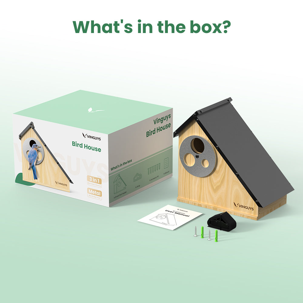 VINGUYS Birdhouse T-Nest