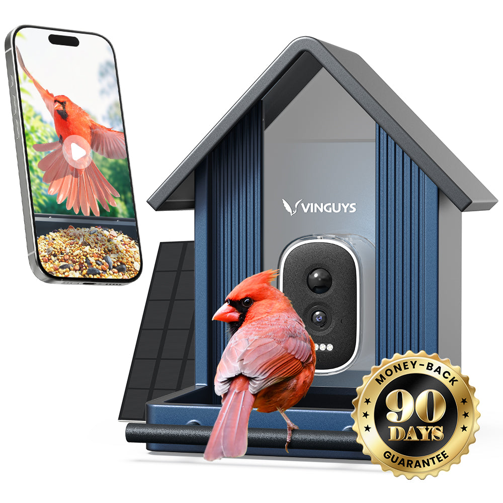 VINGUYS Smart Bird Feeder with Camera V-Feeder Metal