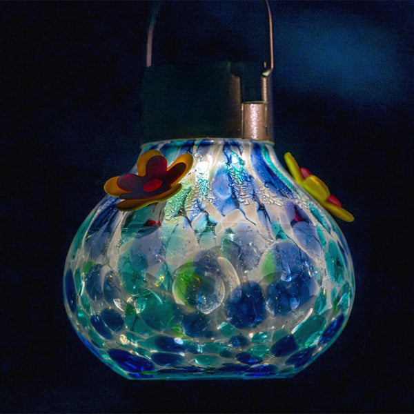 VINGUYS Solar Hummingbird Feeder with Light