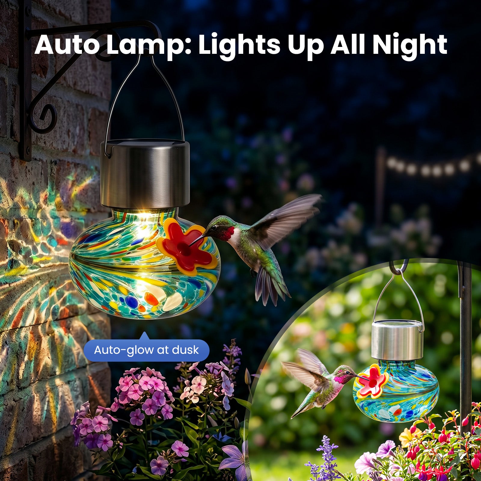 VINGUYS Solar Hummingbird Feeder Mini-New Arrival