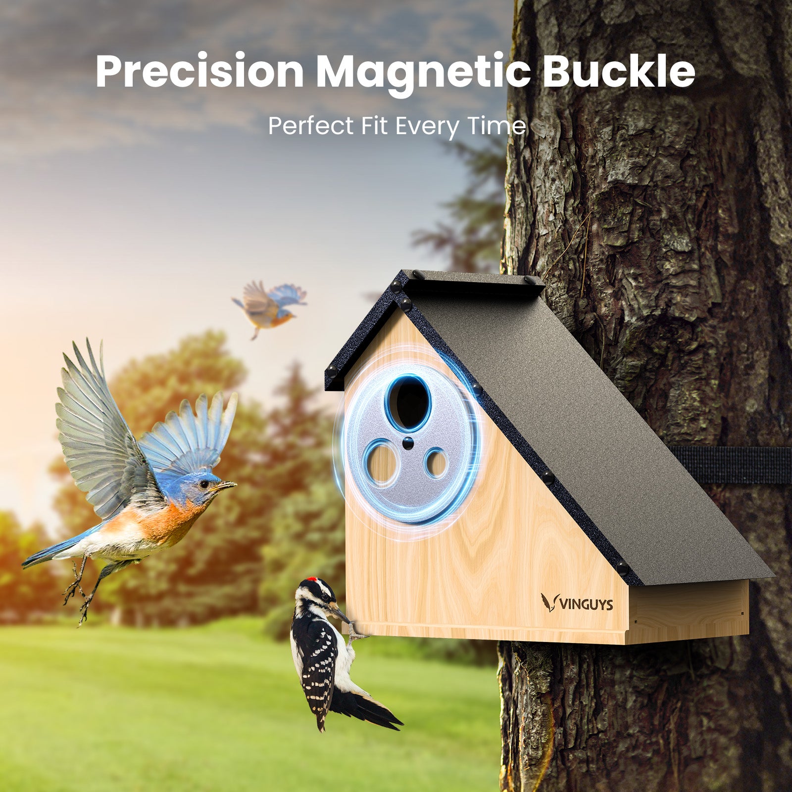 VINGUYS Birdhouse T-Nest