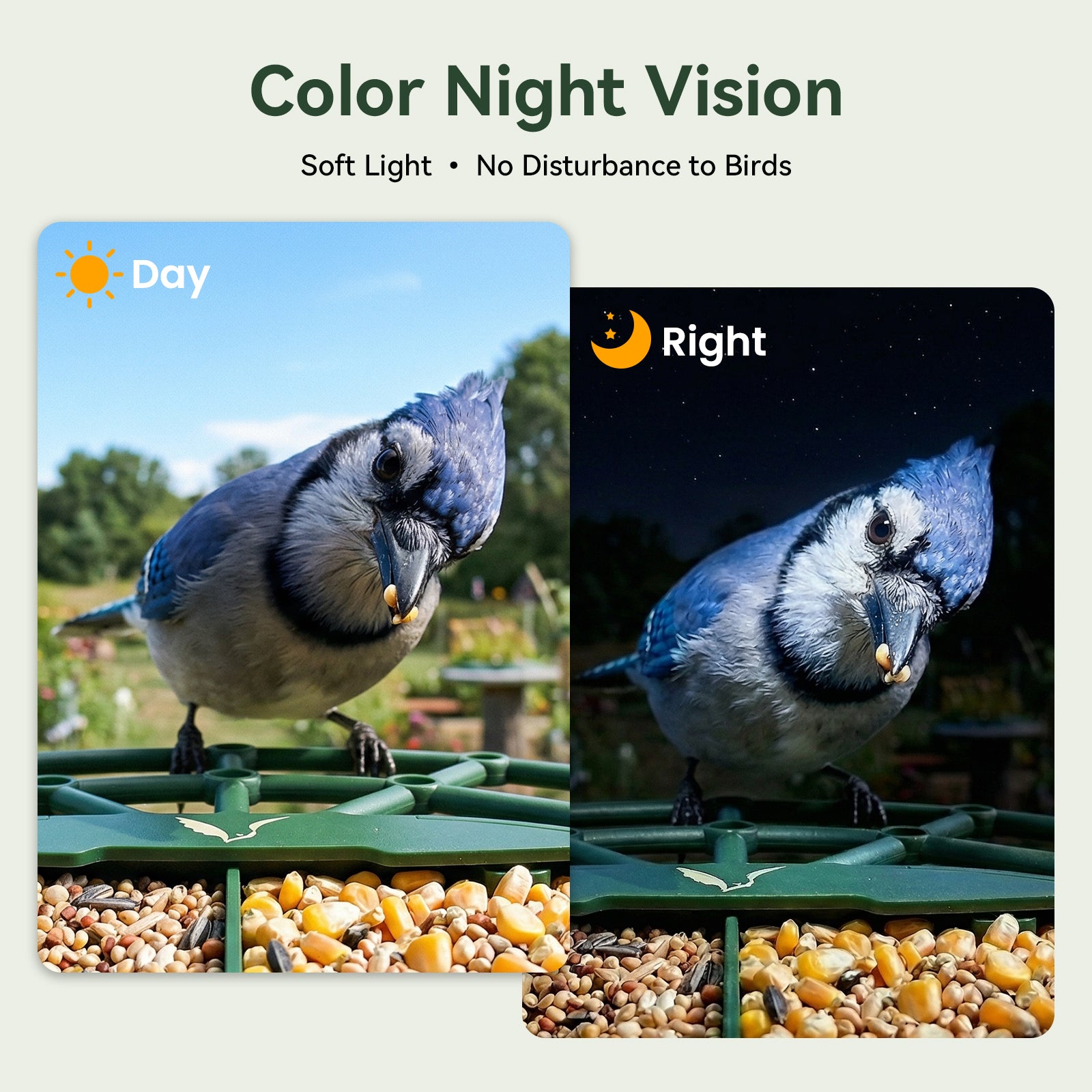 VINGUYS V-Feeder 2 Smart Bird Feeder - Solar Integrated & Dual Seed Compartments