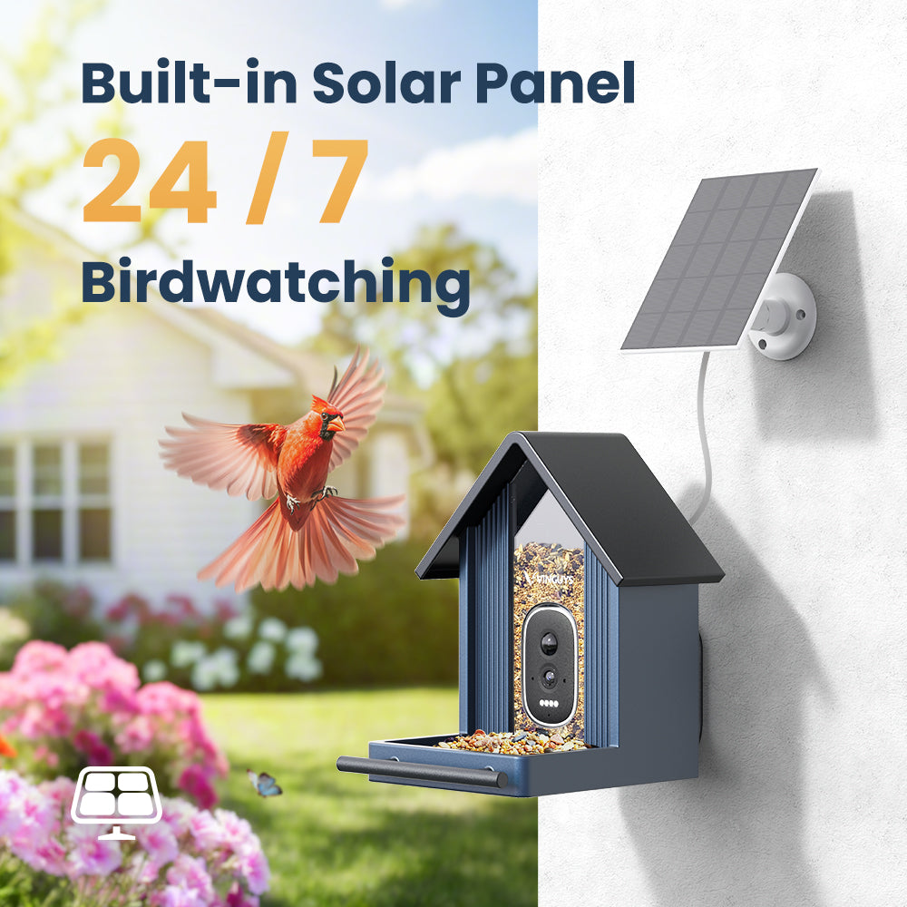 VINGUYS Smart Bird Feeder with Camera V-Feeder Metal
