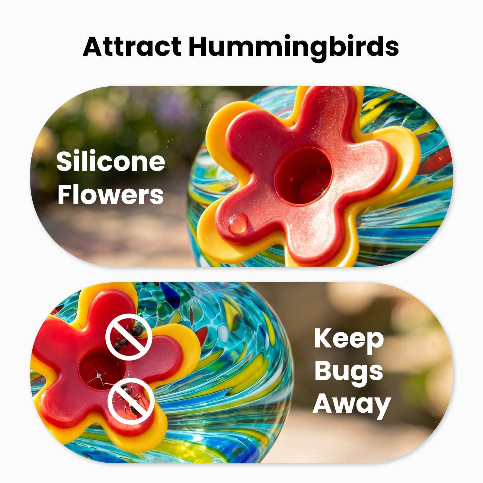 VINGUYS Solar Hummingbird Feeder Mini-New Arrival