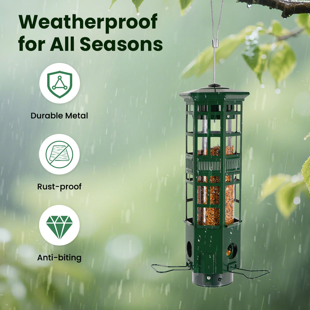 VINGUYS Squirrel Proof Bird Feeder