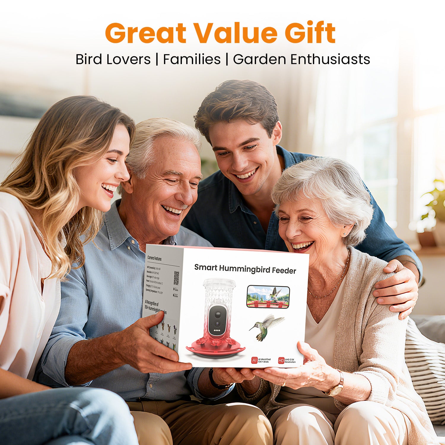 VINGUYS Smart Hummingbird Feeder