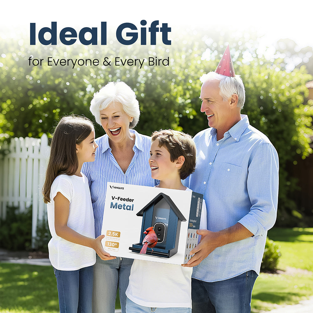 VINGUYS Smart Bird Feeder with Camera V-Feeder Metal