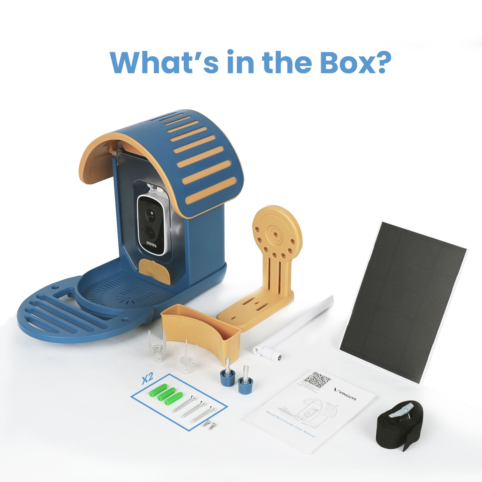 VINGUYS Smart Bird Feeder V-Feeder 2.5K Camera