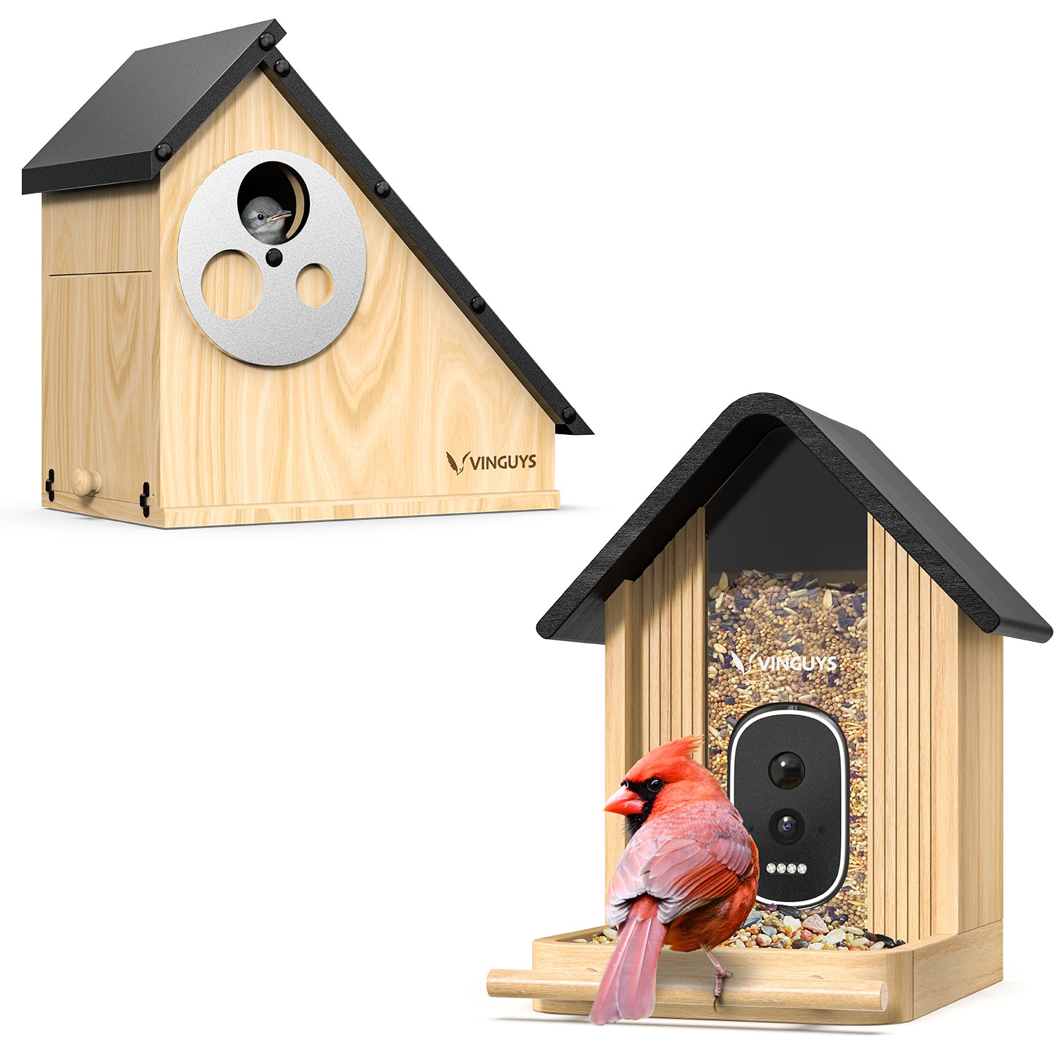 Vinguys Bamboo Birdwatching Duo Wood Lover Set